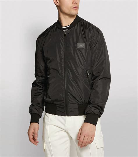 dolce gabbana logo zipped bomber jacket|dolce and gabbana jacket prices.